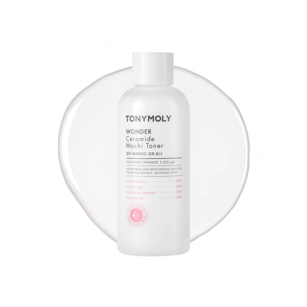 TONYMOLY Wonder Ceramide Mochi Toner 500ml white bottle