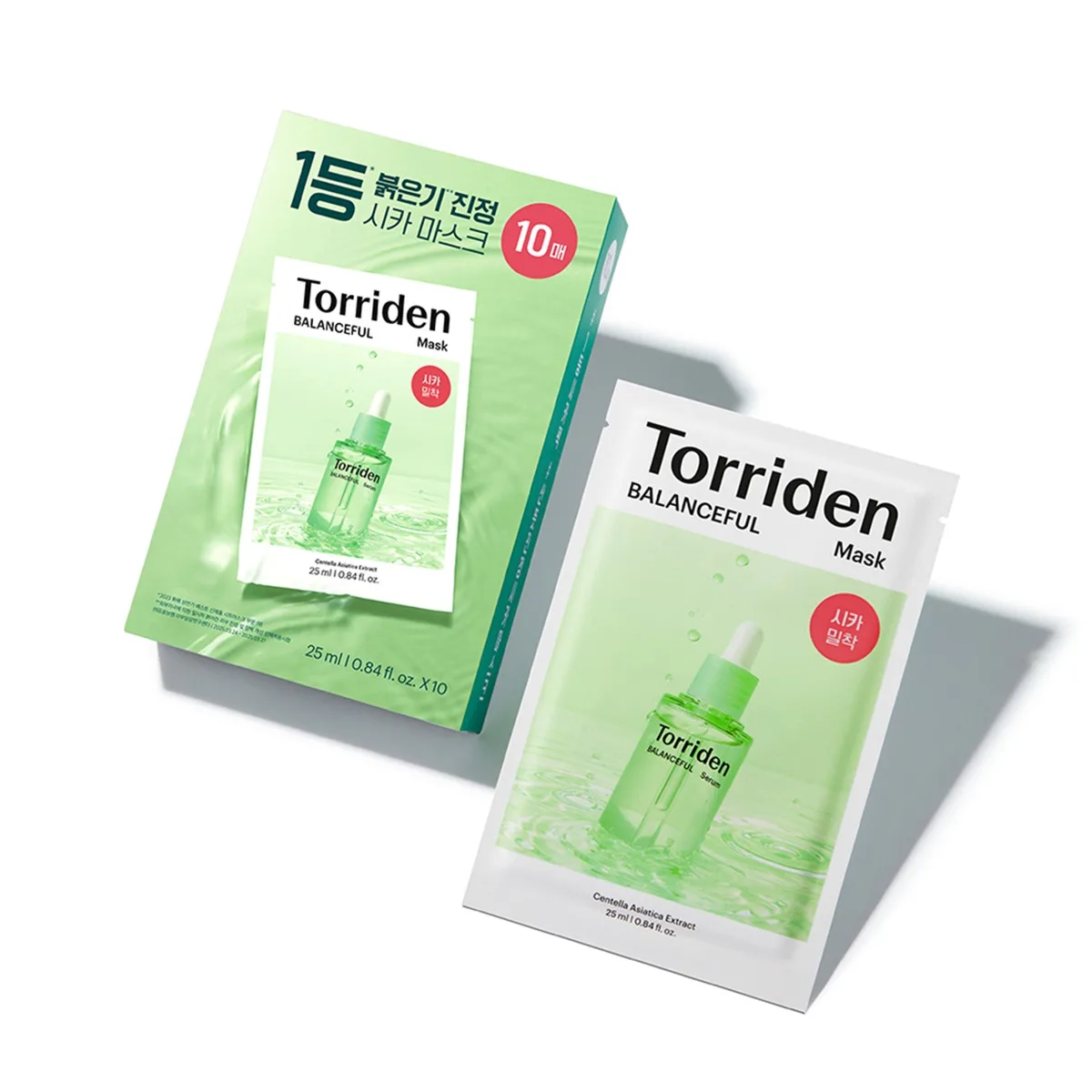 Torriden BALANCEFUL Mask 10-pack Cica sheet mask box