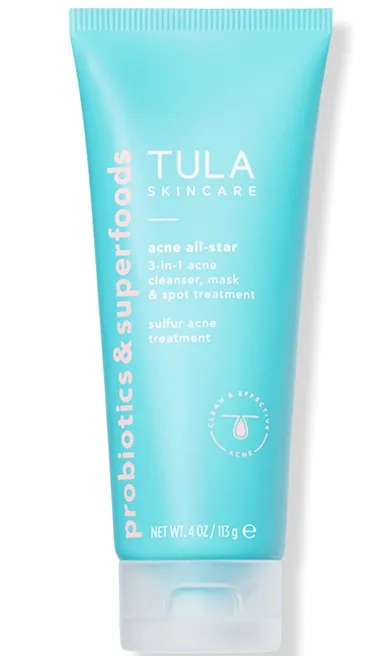 Tula Skincare Acne All-Star 3-in-1 Acne Cleanser tube