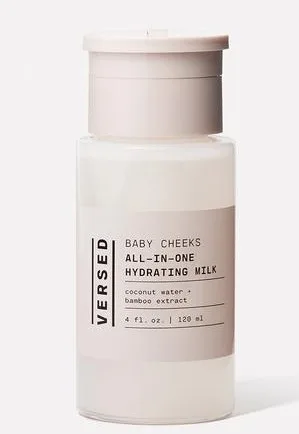 Versed Baby Cheeks All-in-One Hydrating Milk 4 fl oz bottle on a plain background