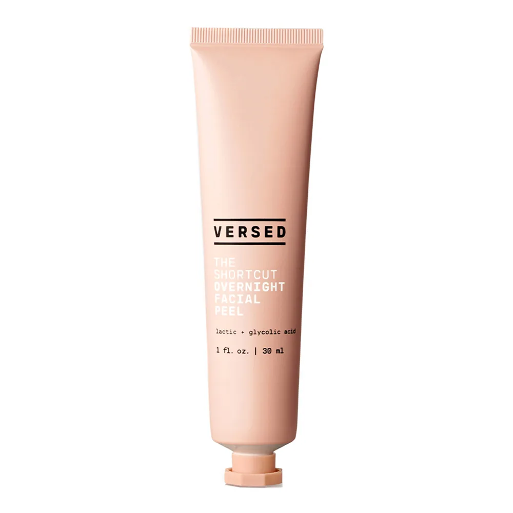 Versed The Shortcut Overnight Facial Peel 30ml frosted glass bottle