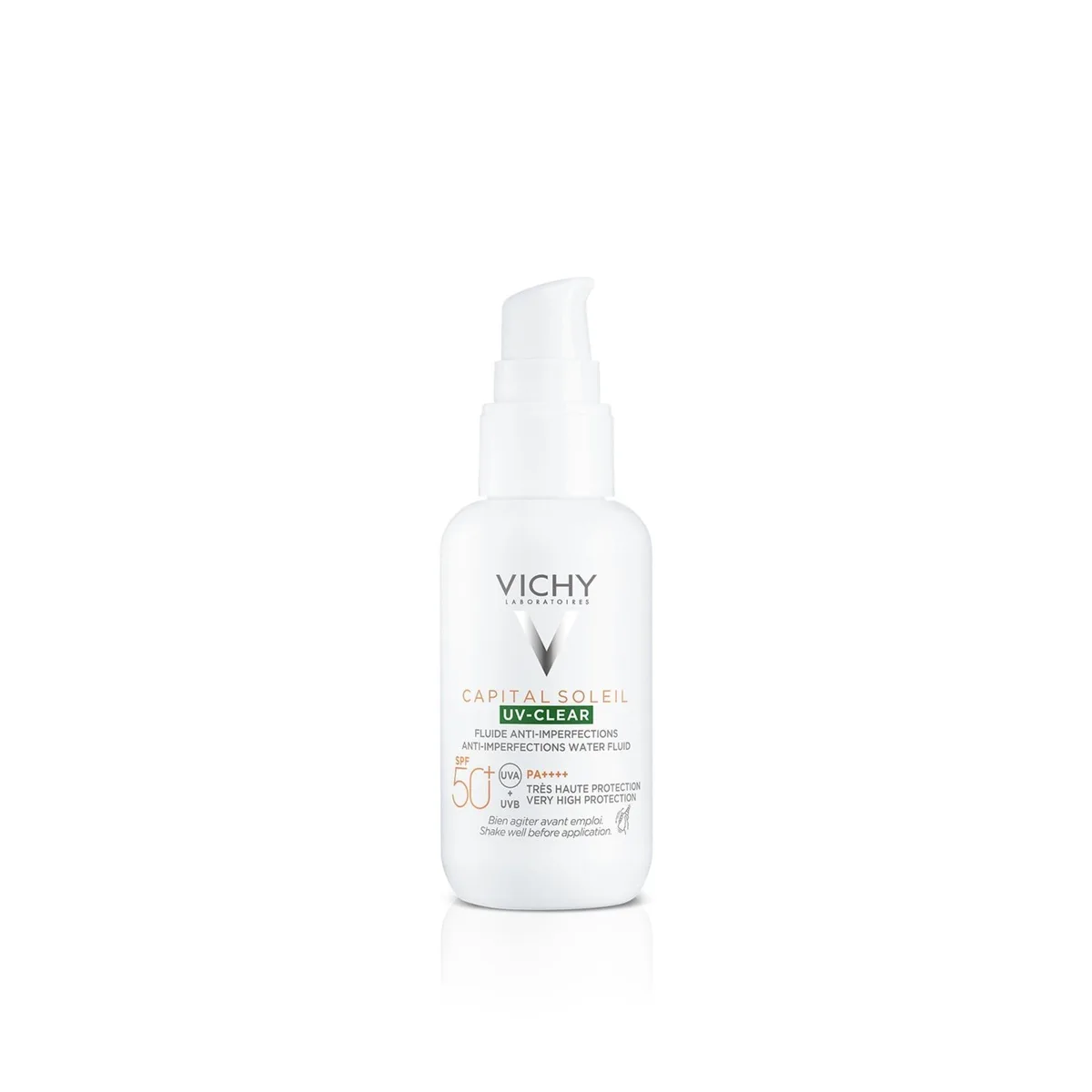 Vichy Capital Soleil Invisible Fluid SPF 50 sunscreen bottle