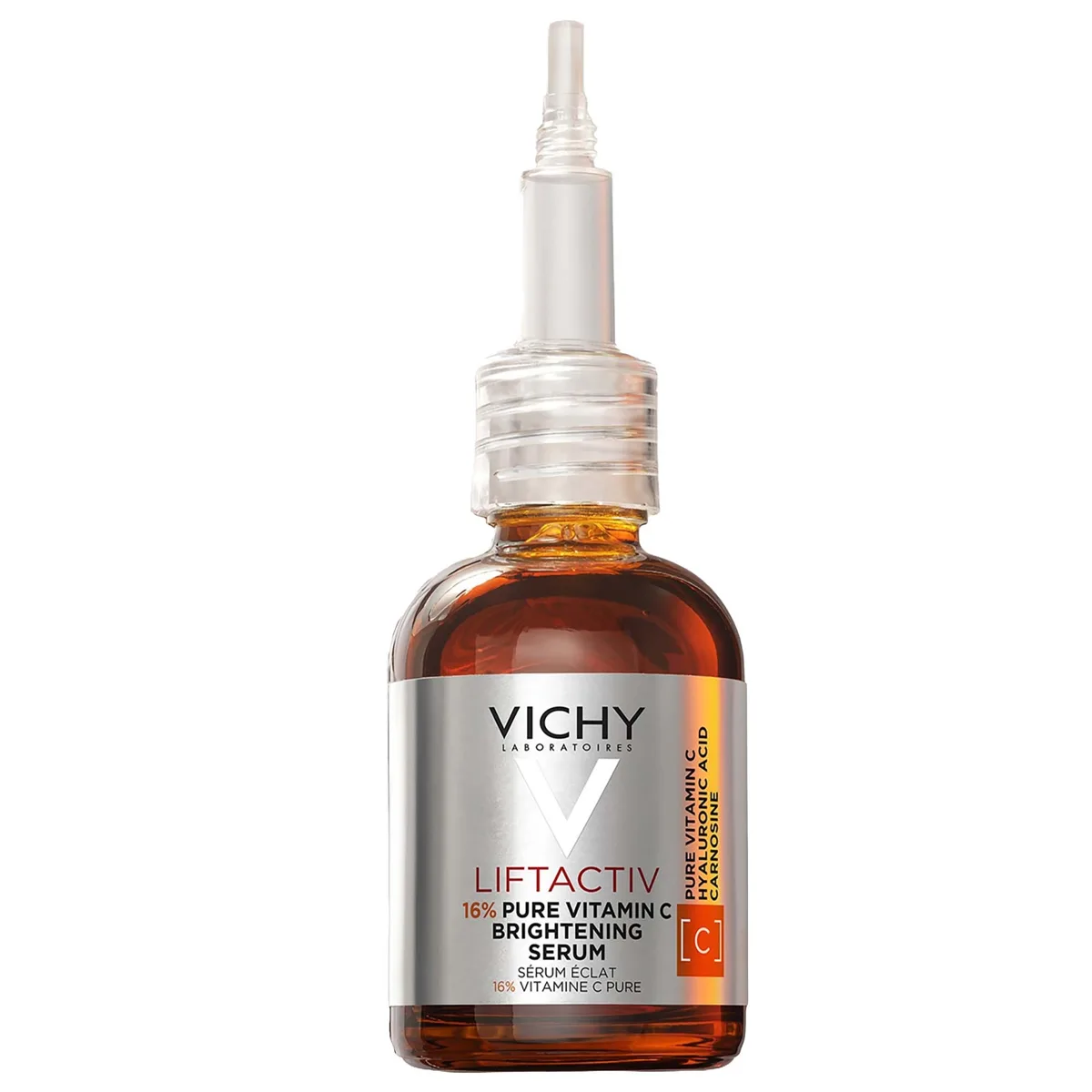 Vichy LiftActiv Vitamin C Brightening Serum amber glass ampoule bottle