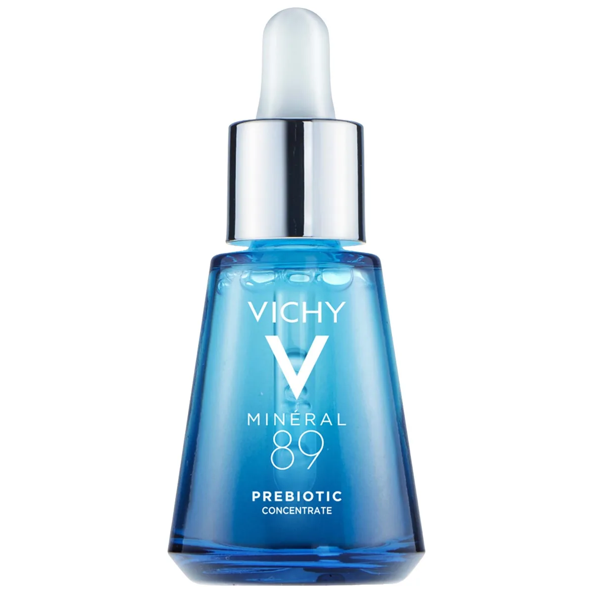 Vichy Minéral 89 Prebiotic Recovery & Defense Concentrate in glass bottle with dropper, 30 mL