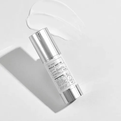 VT Cosmetics Reedle Shot 700 Essence 50ml in frosted dropper bottle with silica spicules and firming complex